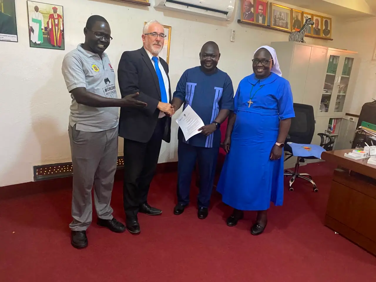 The MoU signing at the Vice Chancellor's Office